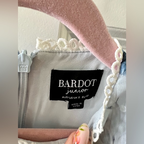 Bardot Junior Sadie Trim Dress in Blue Lily Size 5 - Picture 5 of 6